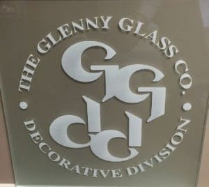 Allied Glass & Mirror works with Glenny Glass Co. to provide custom sandblasted glass.