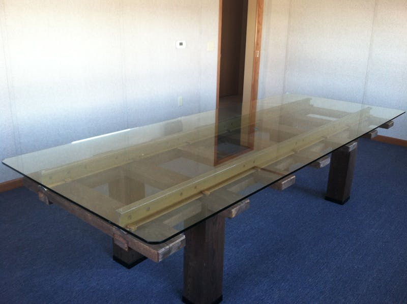 (CSX Railroad, Downtown) Heavy Glass Table Top