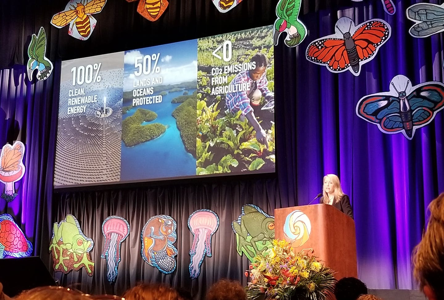 Presenting a vision of One Earth at Bioneers