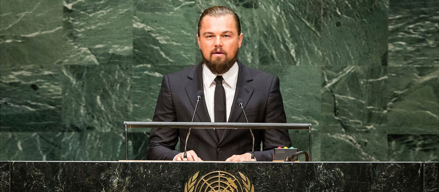 Leonardo delivers landmark speech at the United Nations climate summit |  The Leonardo DiCaprio Foundation