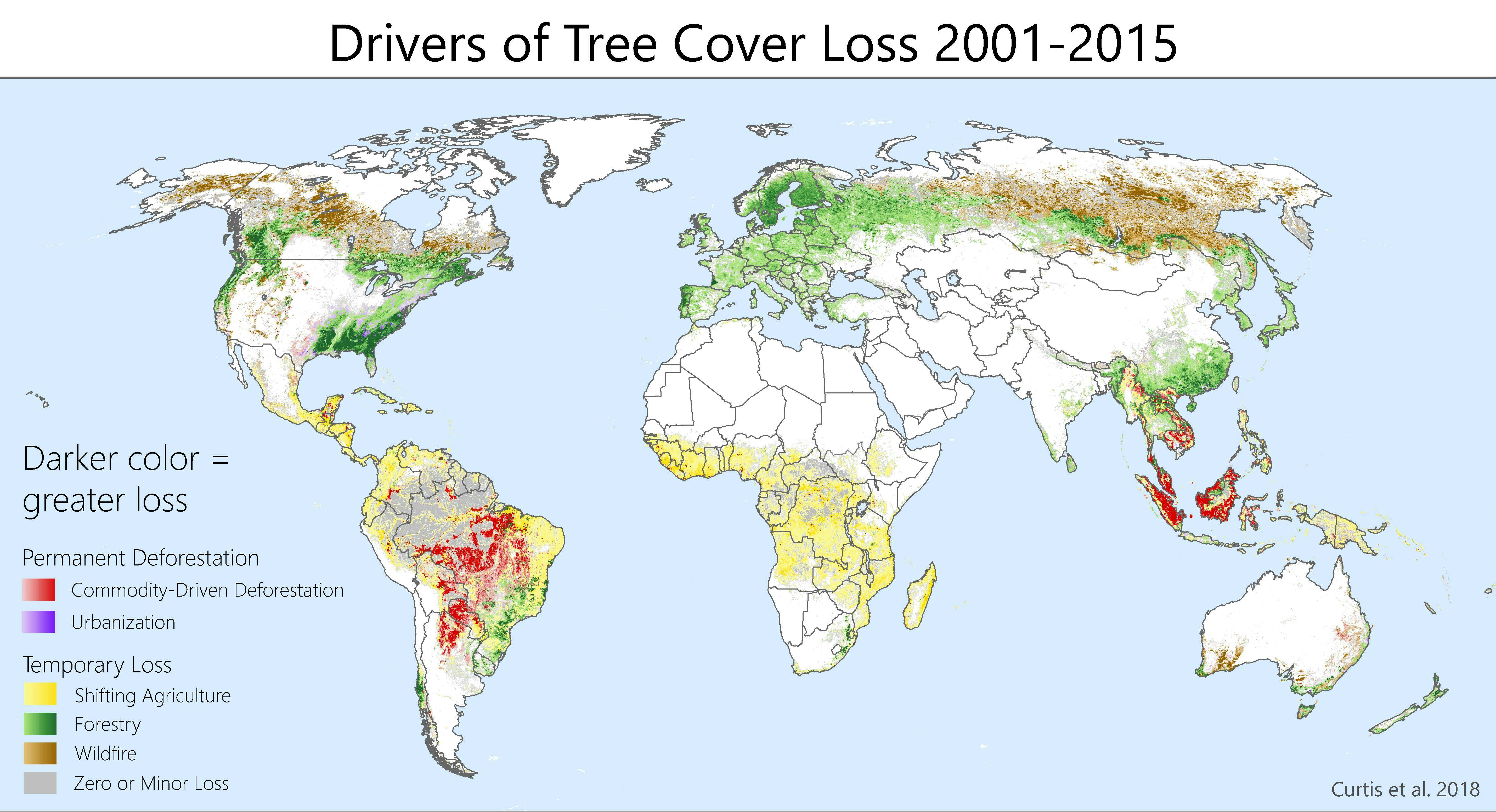 Deforestation Around The World Map - United States Map