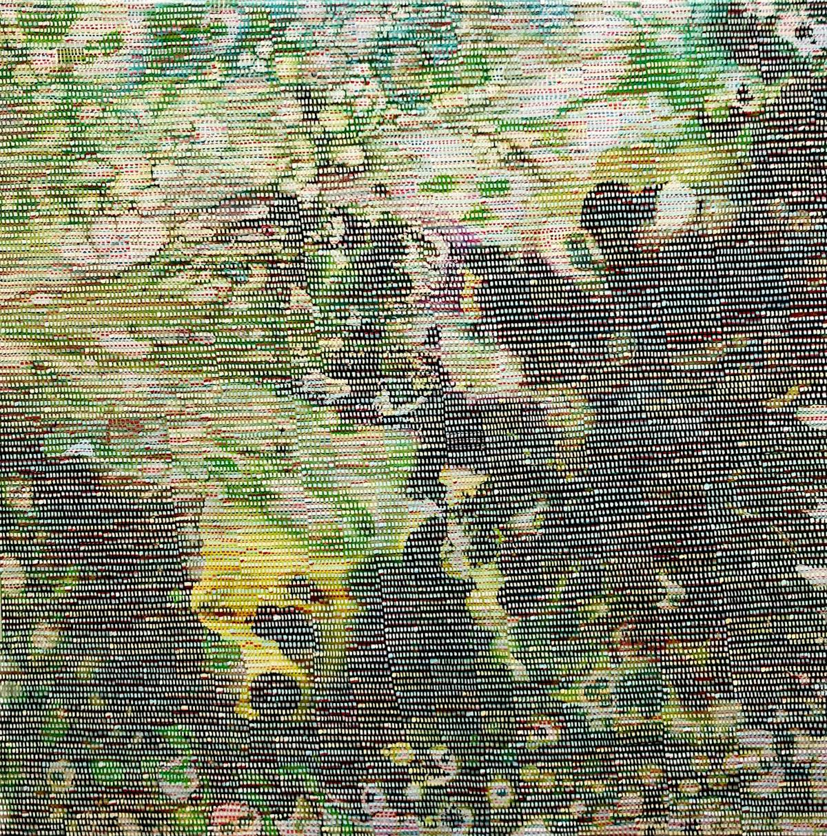 The Other Side, It Has a Face 3 | Oil and mixed media on canvas | 36 x 36 inches | 2019