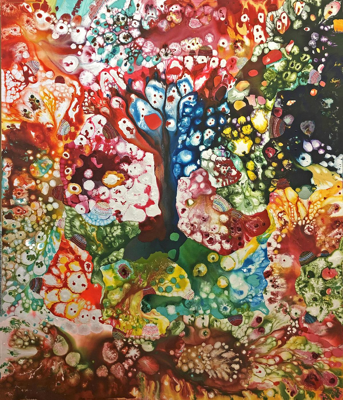 Tree of Life | Oil and mixed media on canvas | 84x72 inches | 2019