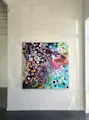 Installation View | 7th Wonder | 52 x 52 inches | Solo Exhibition | Hathaway Contemporary, Atlanta, Ga thumbnail