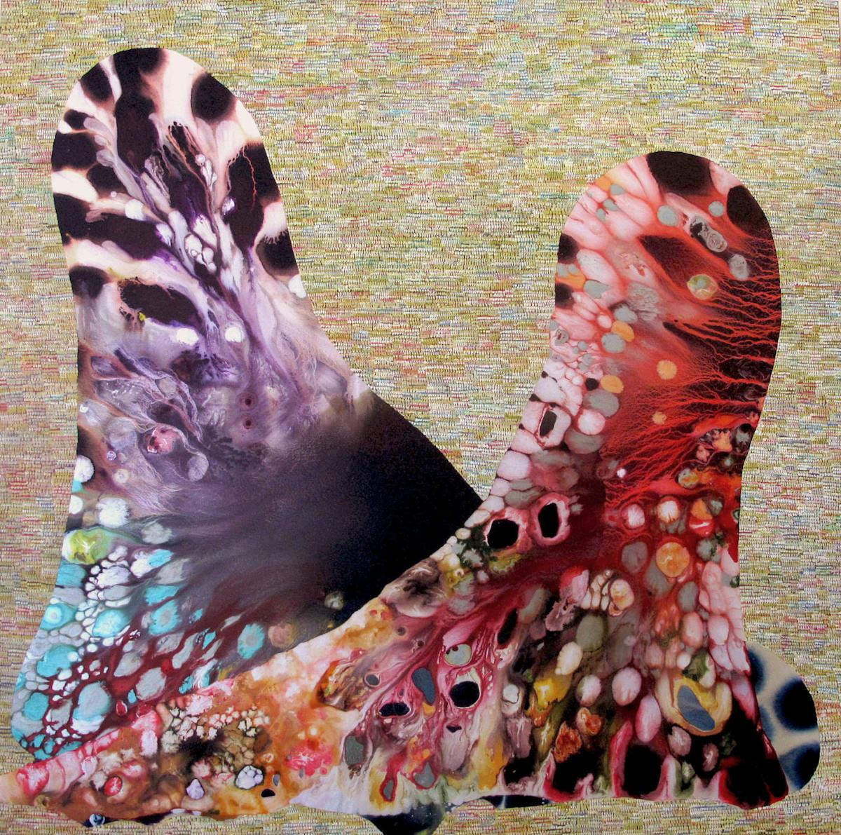 Dualities 16 | Oil and mixed media on canvas | 84 x 84 inches | 2009