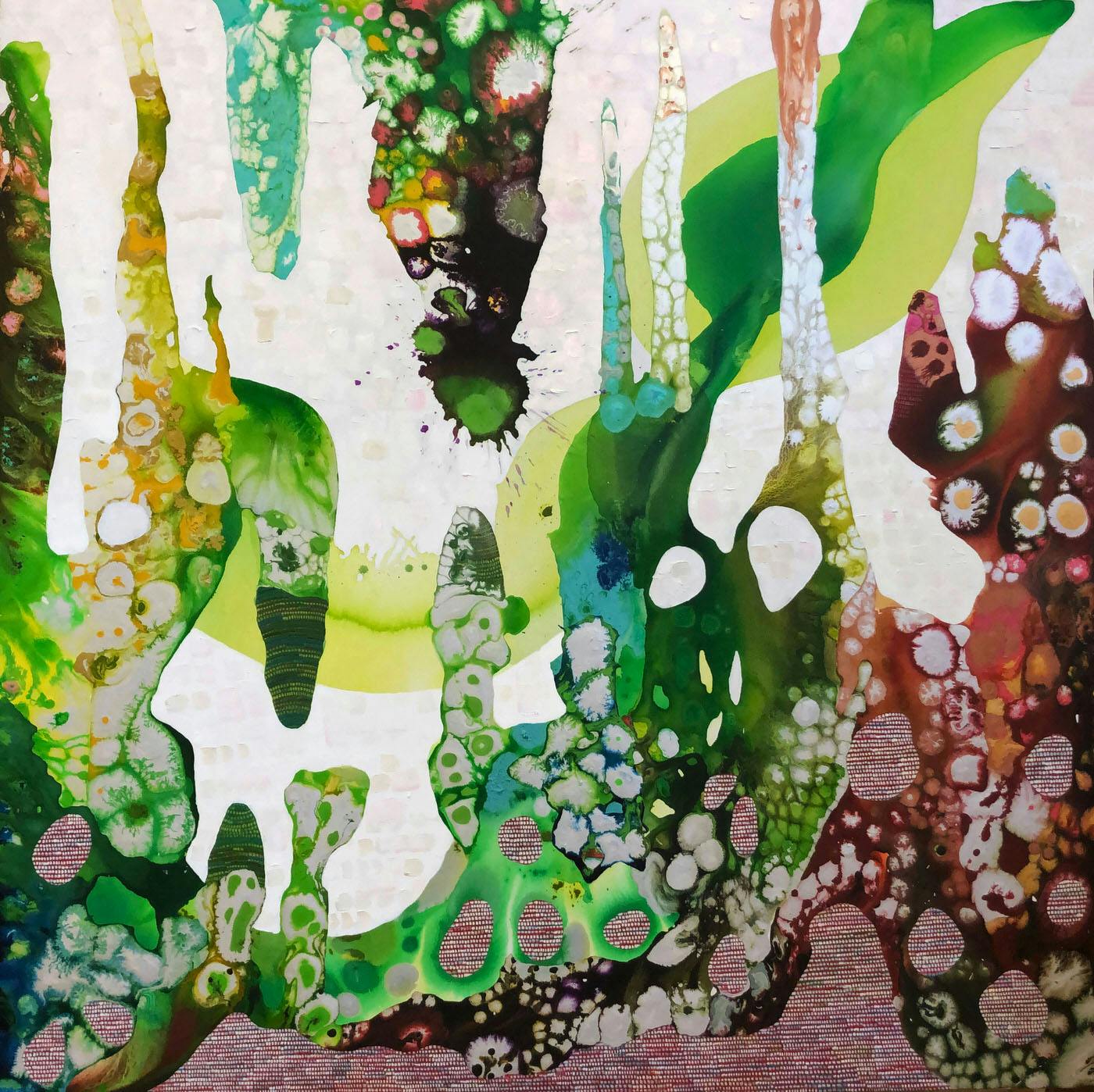 Paracosm | Oil and mixed media on canvas | 72 x 72 inches | 2019