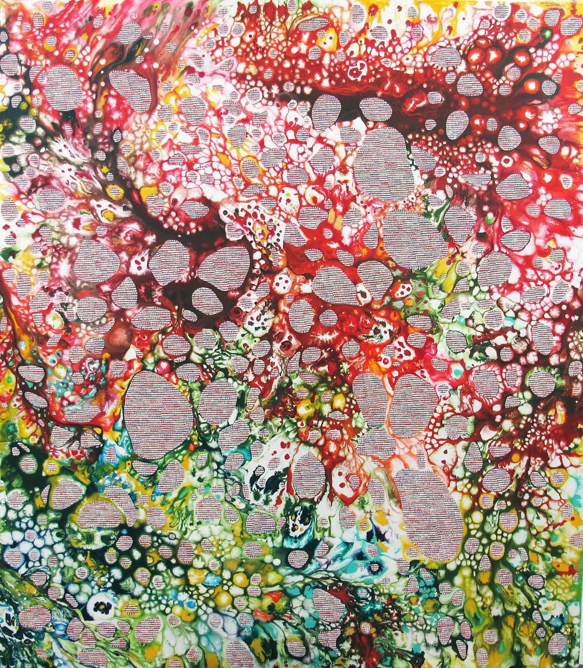 Collective Harmonies 8 | Oil and mixed media on canvas | 96 x 84 inches | 11/2013