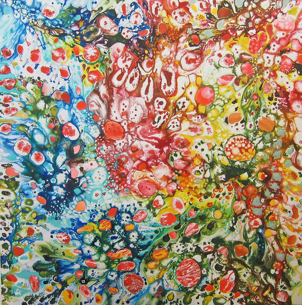Untitled 10 | Oil and mixed media on canvas | 72 x 72 inches | 2014