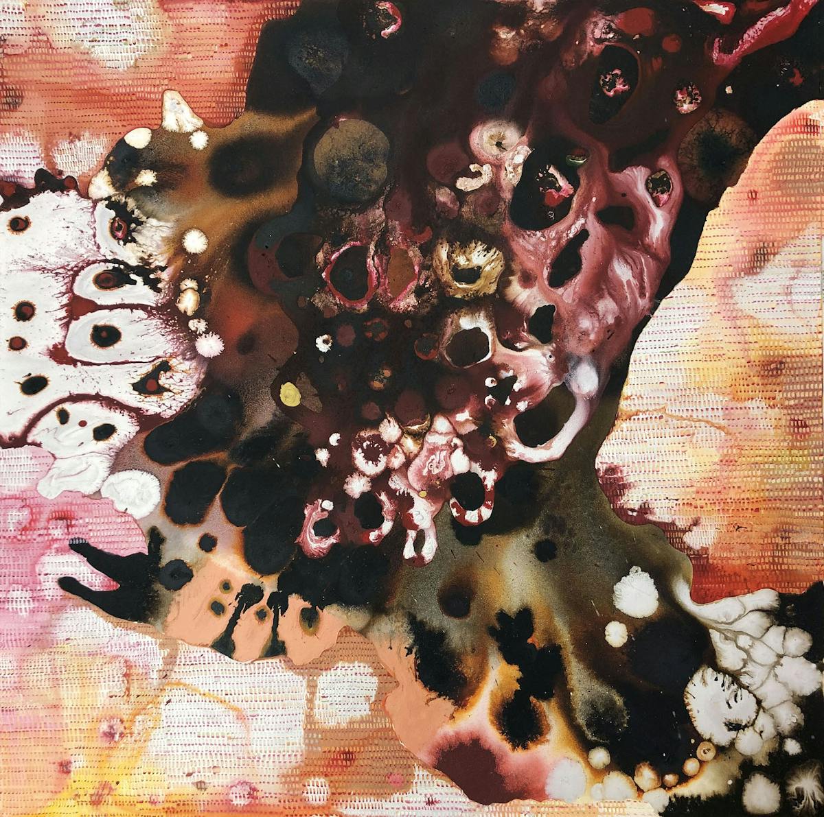 A Splendid Torch 1 Oil | and mixed media on canvas | 30 x 30 inches | 2019