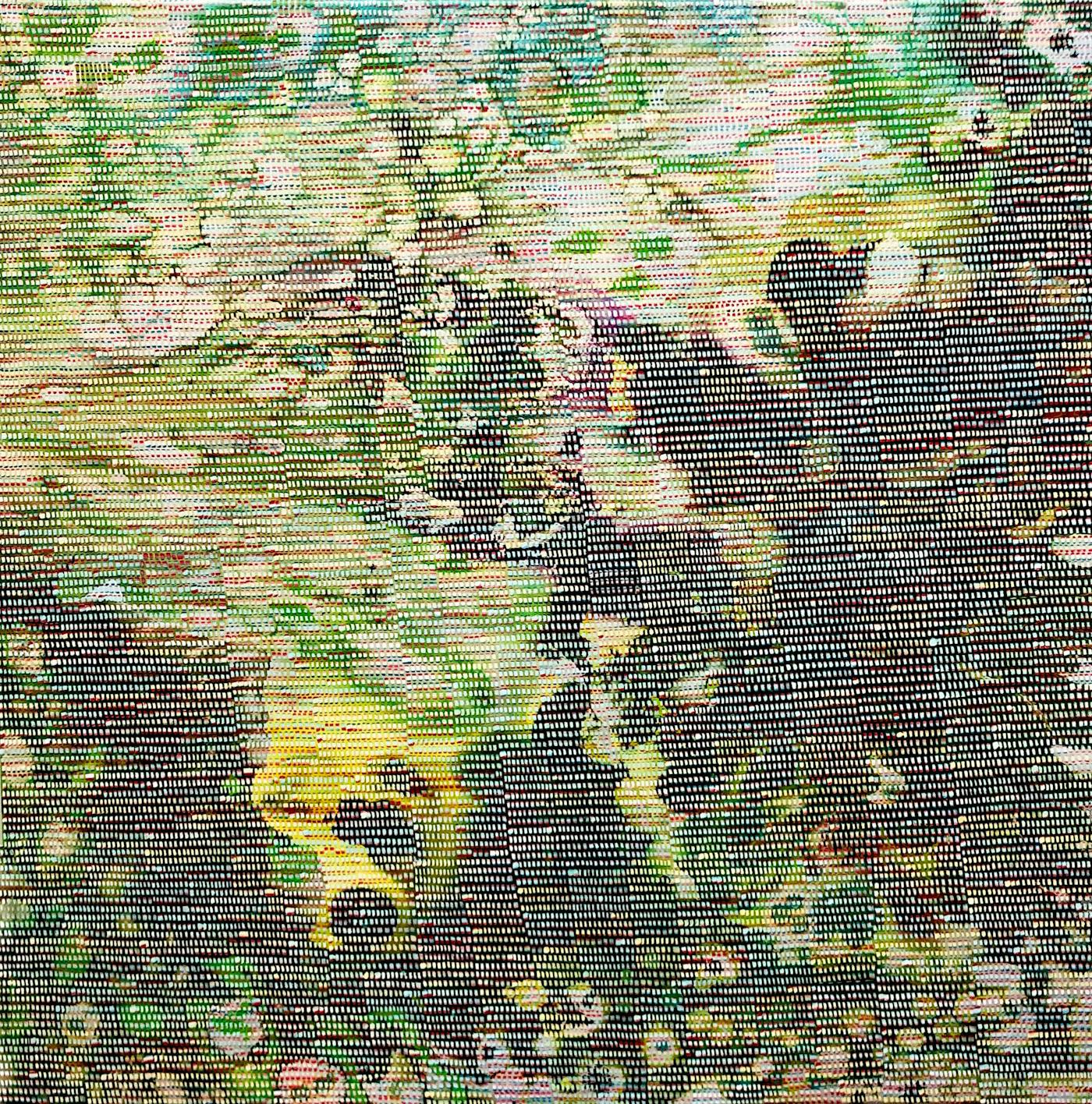 The Other Side It Has a Face 3 | Oil and mixed media on canvas | 36 x 36 inches | 2019