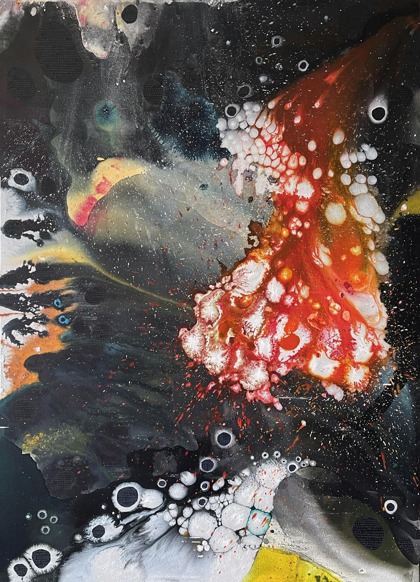 The Rescue | Oil and mixed media on canvas | 72 x 52 inches | 2021