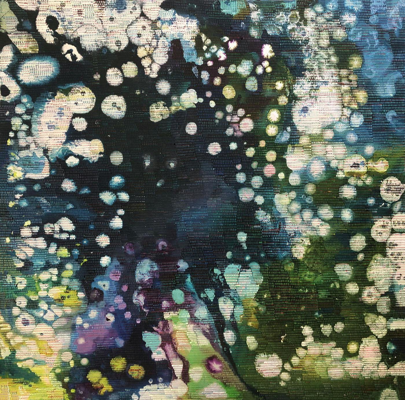 The Other Side, It Has a Face 4 | Oil and mixed media on canvas | 48 x 48 inches | 2019