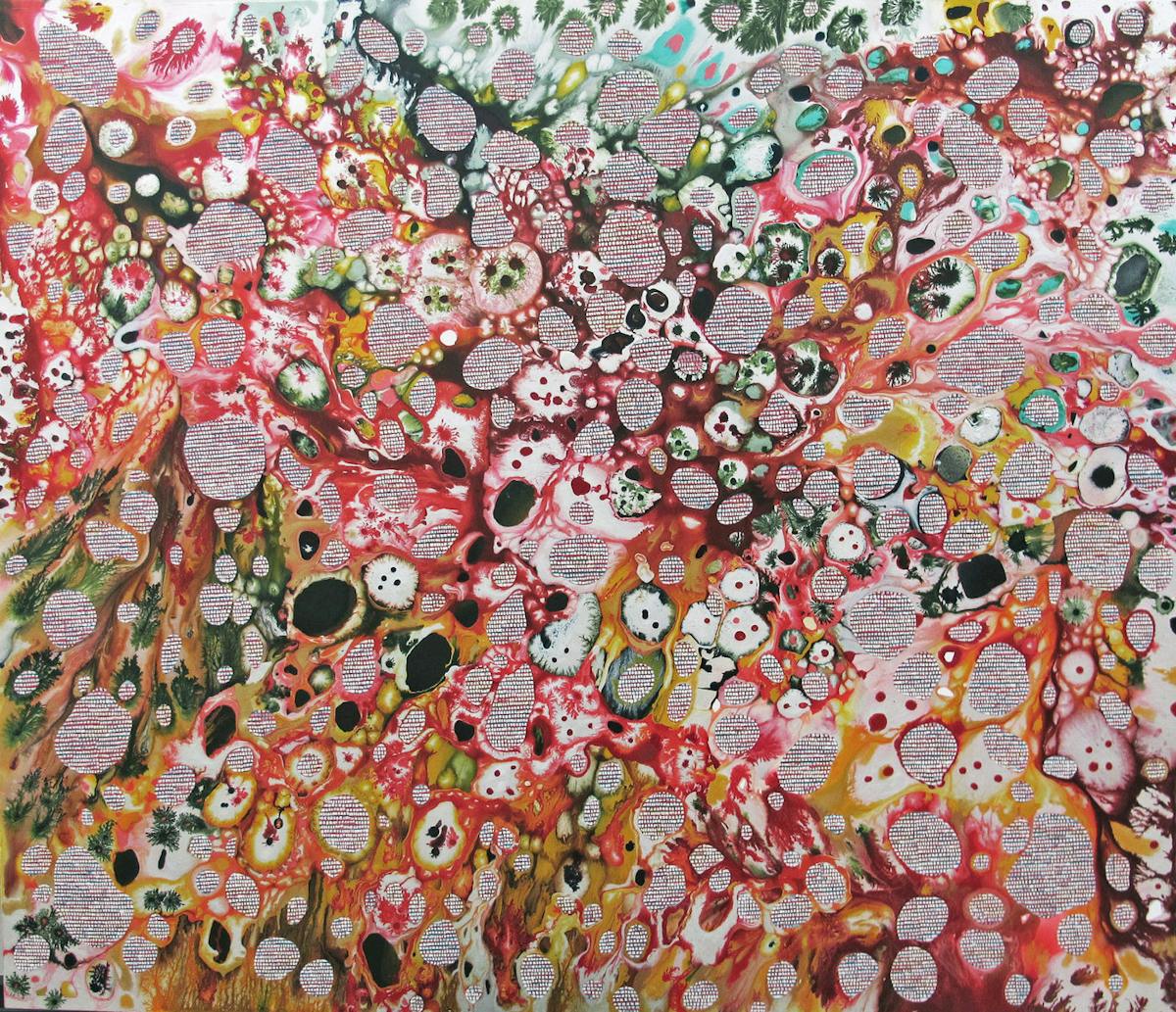 Bean du Neen | Oil and mixed media on canvas | 72 x 84 inches | 2016