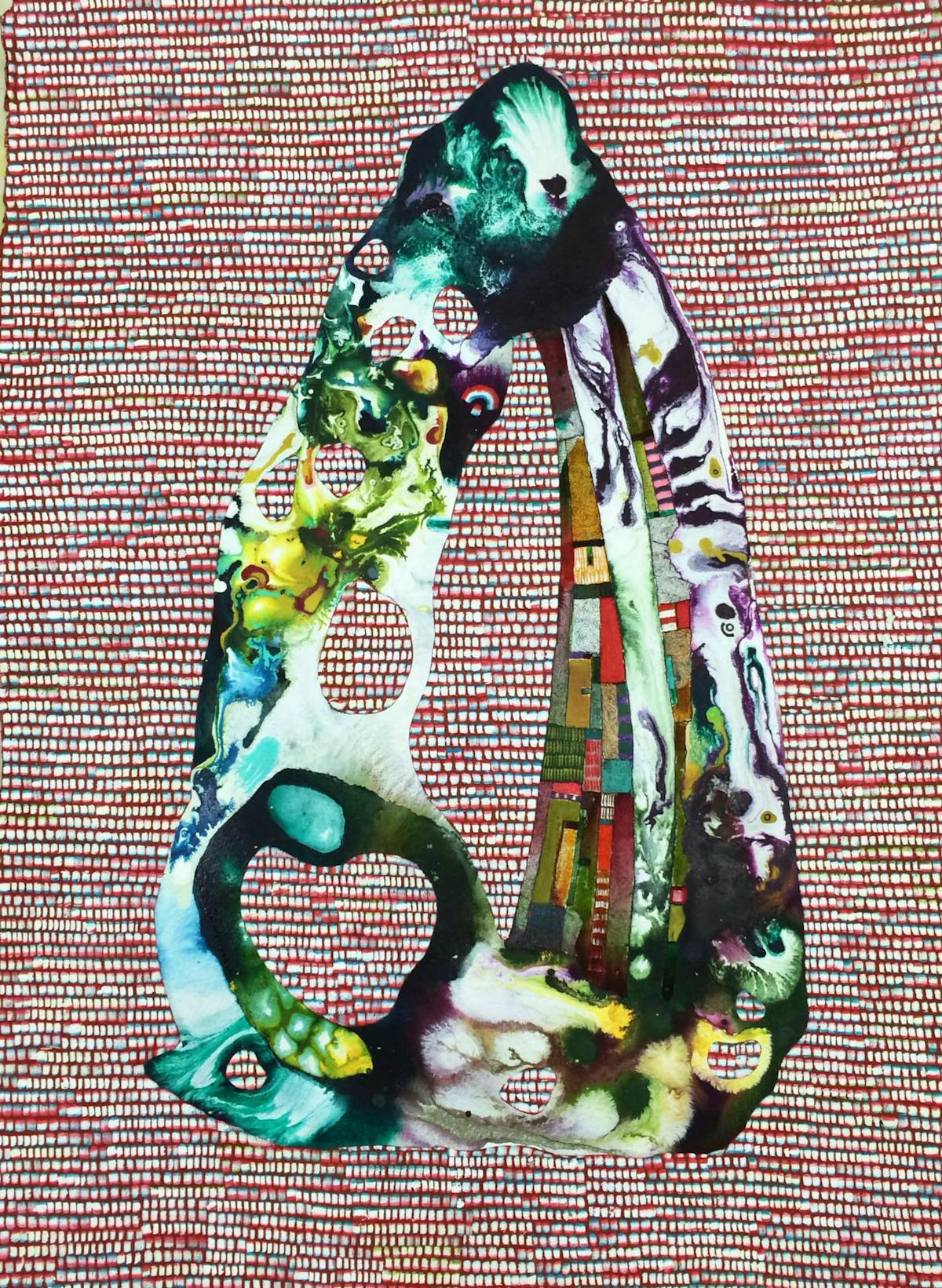 Order/Chaos 47 | Oil and mixed media on paper | 30 x 22 inches | 2012