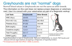 Greyhound Blood Values