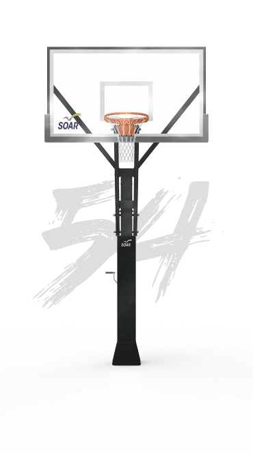 Soar Sports Premium Adjustable Height Hoop- 54"