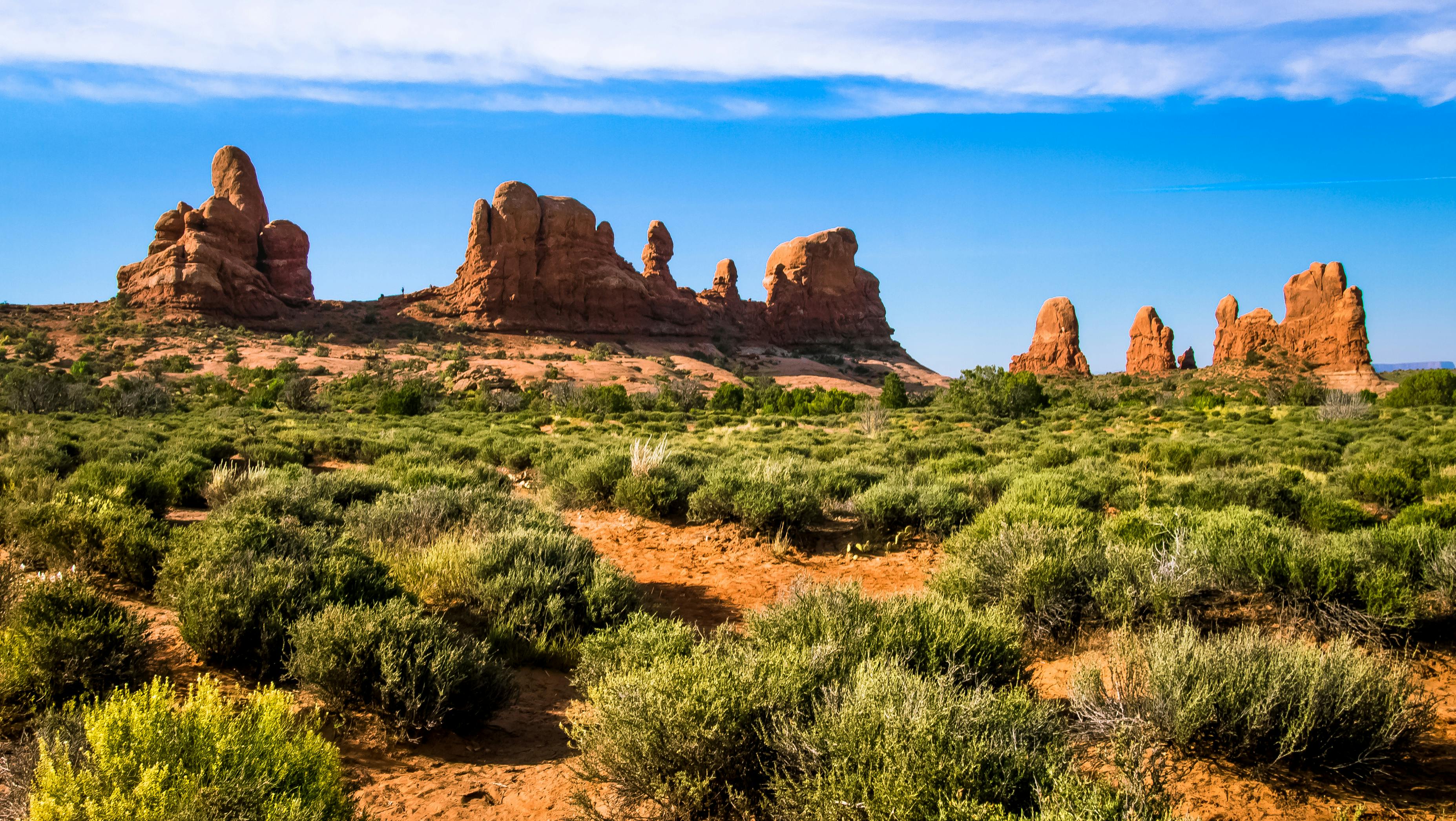 Sandstone Towers Arches National Park, Utah. Creative Commons Ian D. Keating-2016