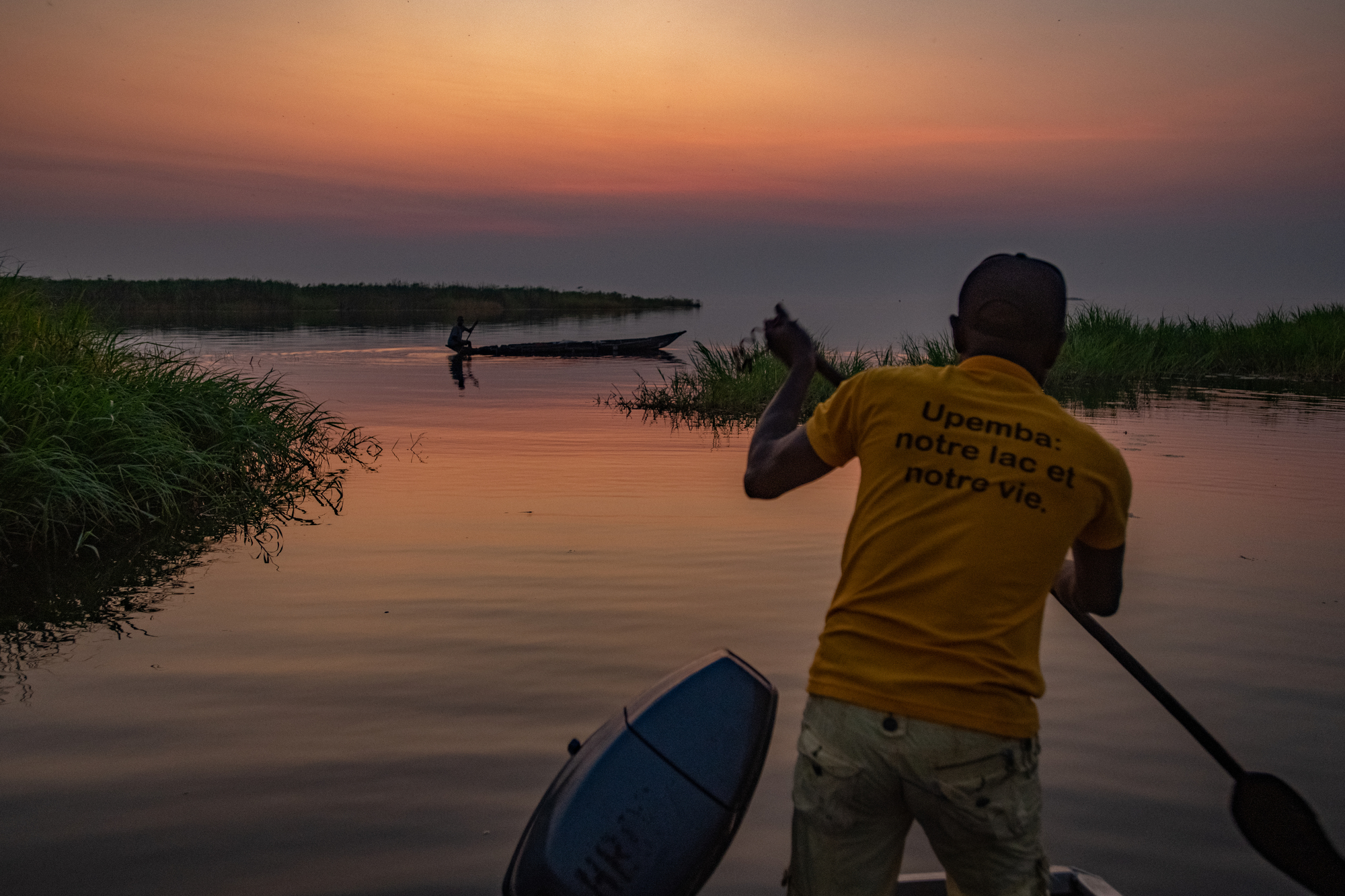 Image courtesy of Boyes - Fisherman Upemba Lake - Upemba National Park