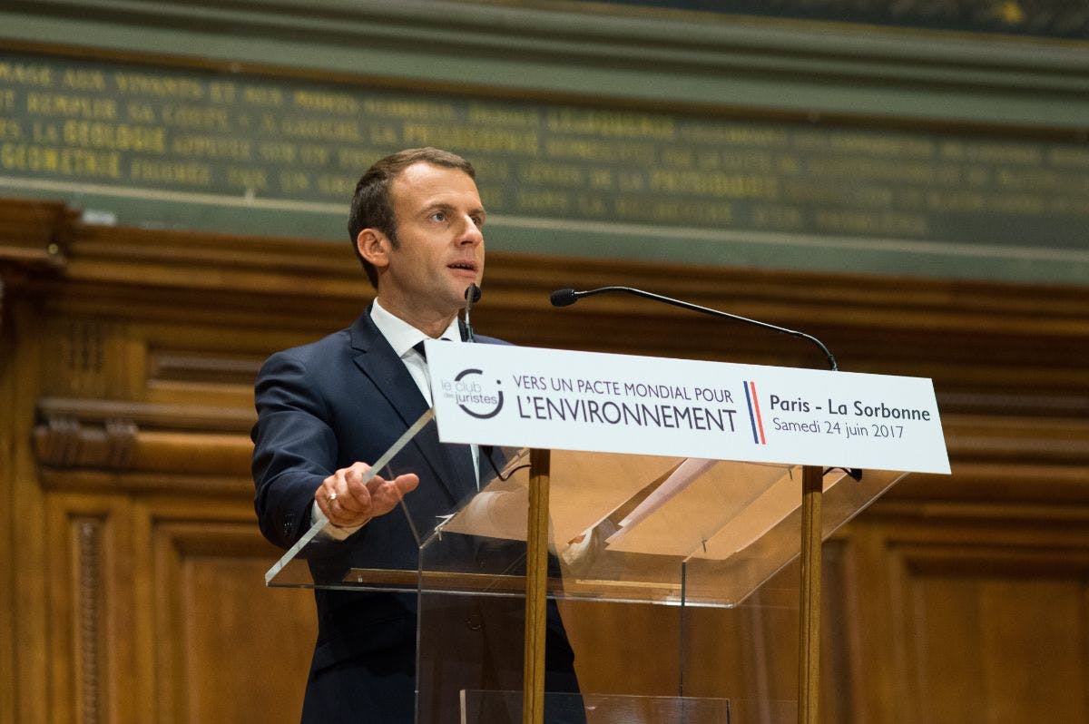President Macron announces Global Pact for the Environment