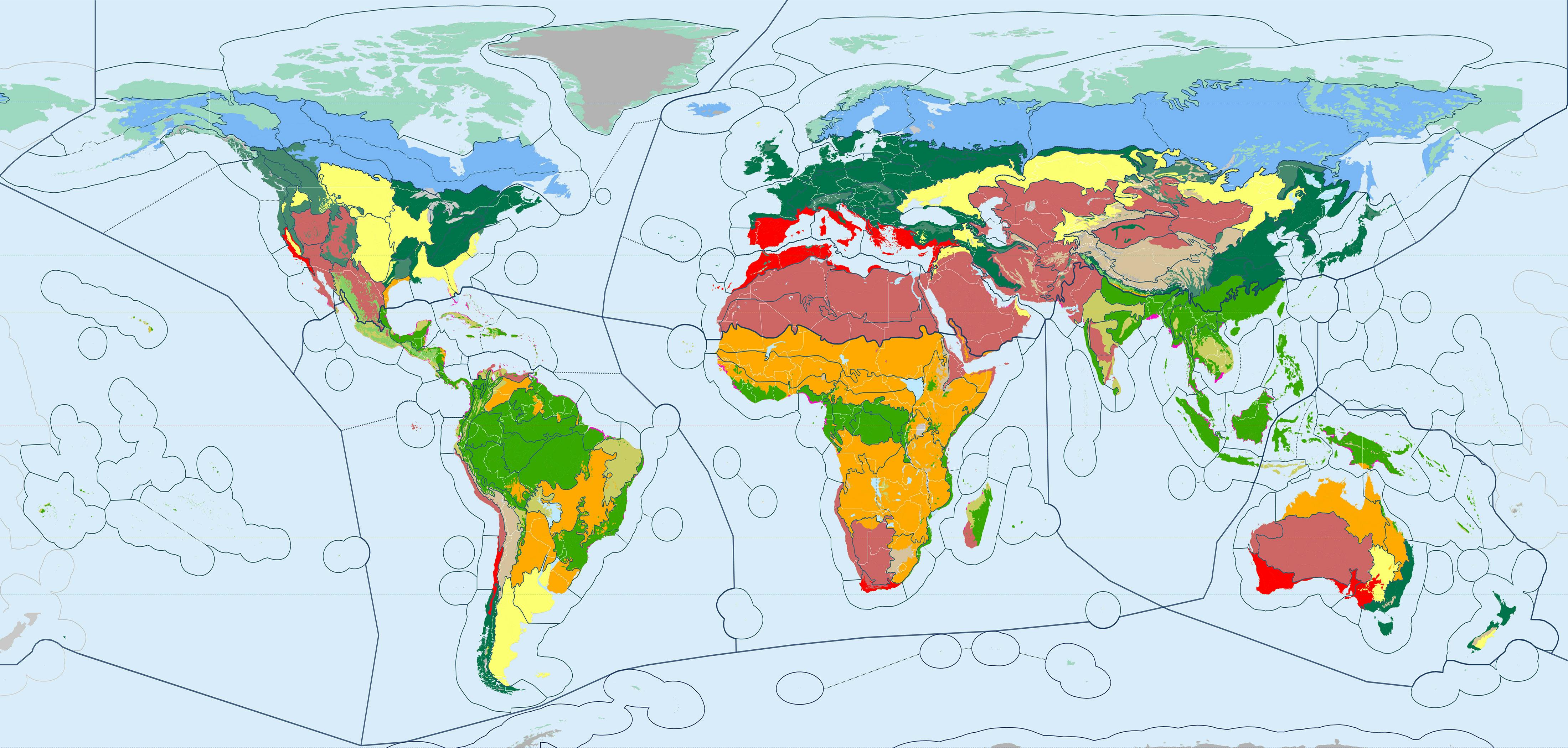 6 Biomes Of The World Map - Map