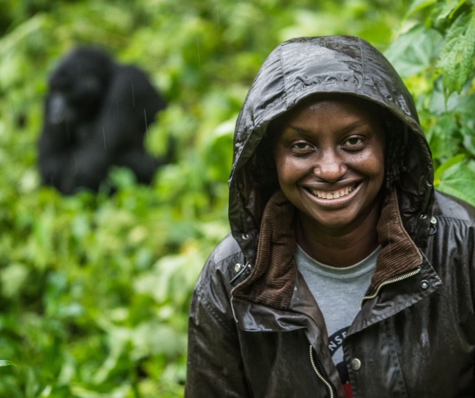 Dr. Gladys Kalema-Zikusoka protects mountain gorillas in Uganda. Image Credit: @gladyskalemazikusoka, Instagram.