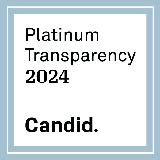 One Earth has been awarded the Platinum Seal of Transparency by Candid, the highest level of recognition.