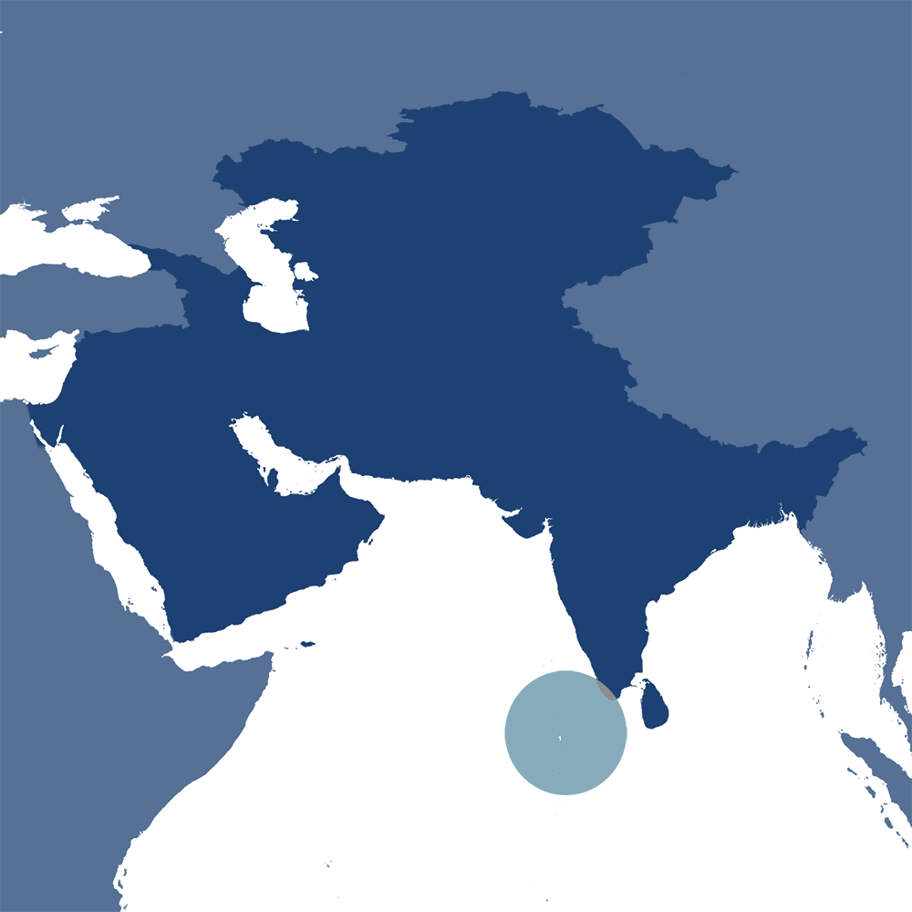 The Central Indian Ocean Islands bioregion (IM1) located in the Indian Subcontinent subrealm of Indomalaya. Image Credit: One Earth.