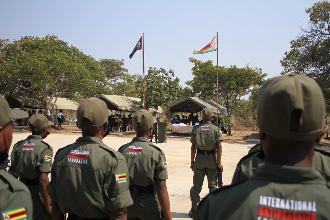 Akashinga recruits graduation. Image credit: Courtesy of Adrian Steirn