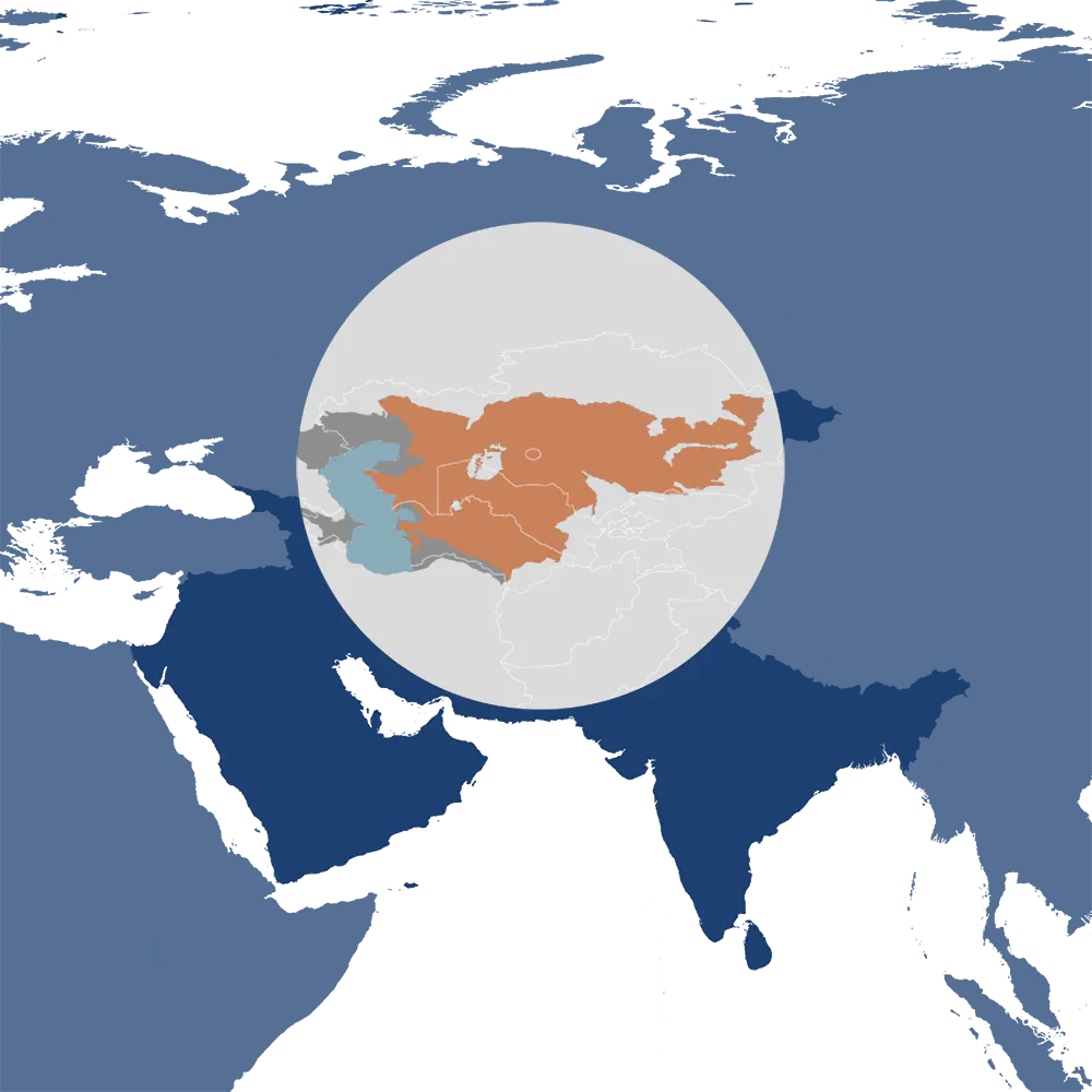 In the One Earth Bioregions Framework, the toadhead agama is the iconic species of the Central Asian Deserts & Riparian Woodlands bioregion (PA32), located in the Caspian Sea & Central Asian Deserts subrealm of Central Eurasia.