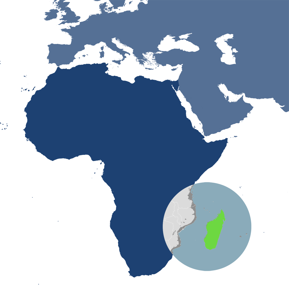 The Madagascar bioregion (AT6), is part of the Madagascar & Eastern Afrotropics subrealm located in the Afrotropics realm.