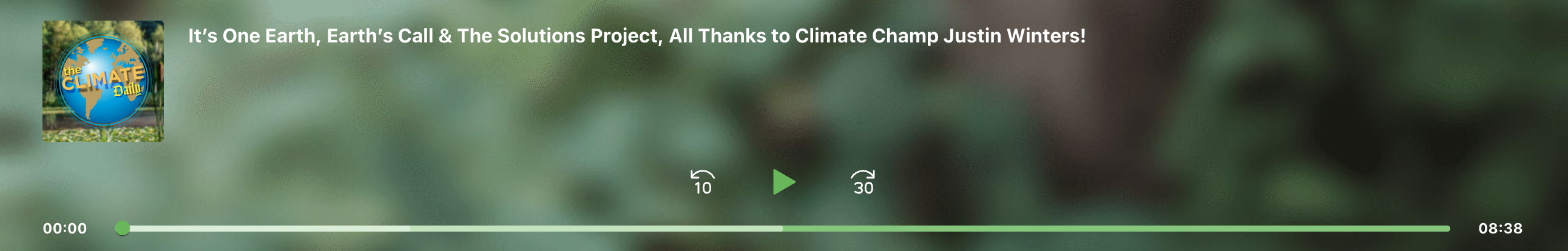 It’s One Earth, Earth’s Call & The Solutions Project, All Thanks to Climate Champ Justin Winters! by The Climate | Sep 9, 2021 | Podcasts, The Climate Daily