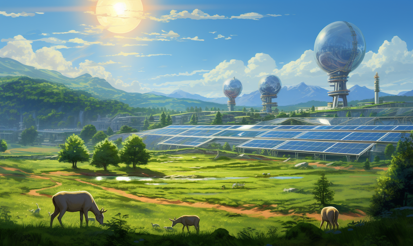 22 Solarpunk Farm Clipart PNG Solar Punk Home (Download Now) 