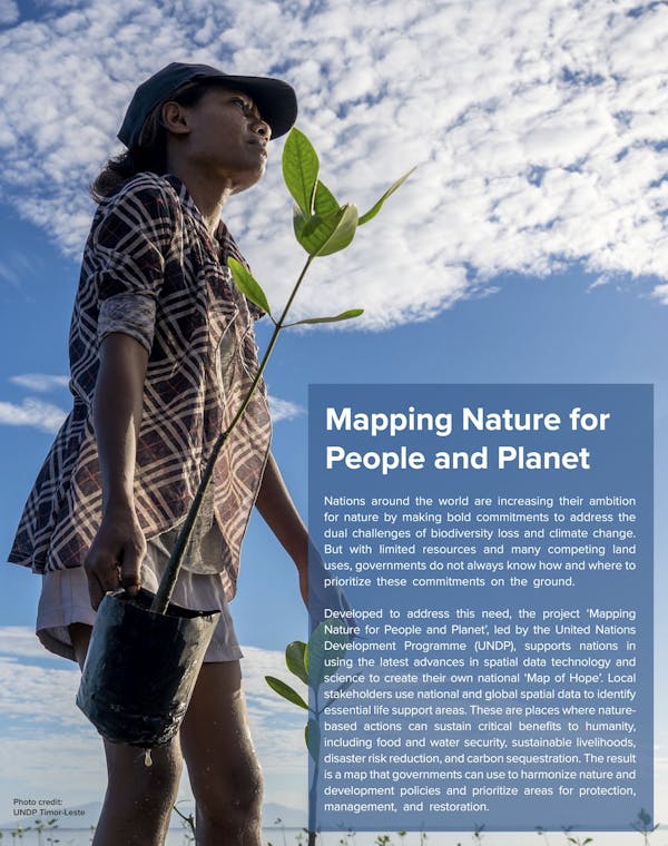 Mapping Nature for People and Planet