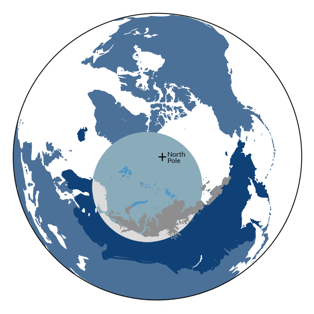 The Russian Arctic Desert Islands bioregion (PA1) is located in the Palearctic Tundra subrealm of Subarctic Eurasia.