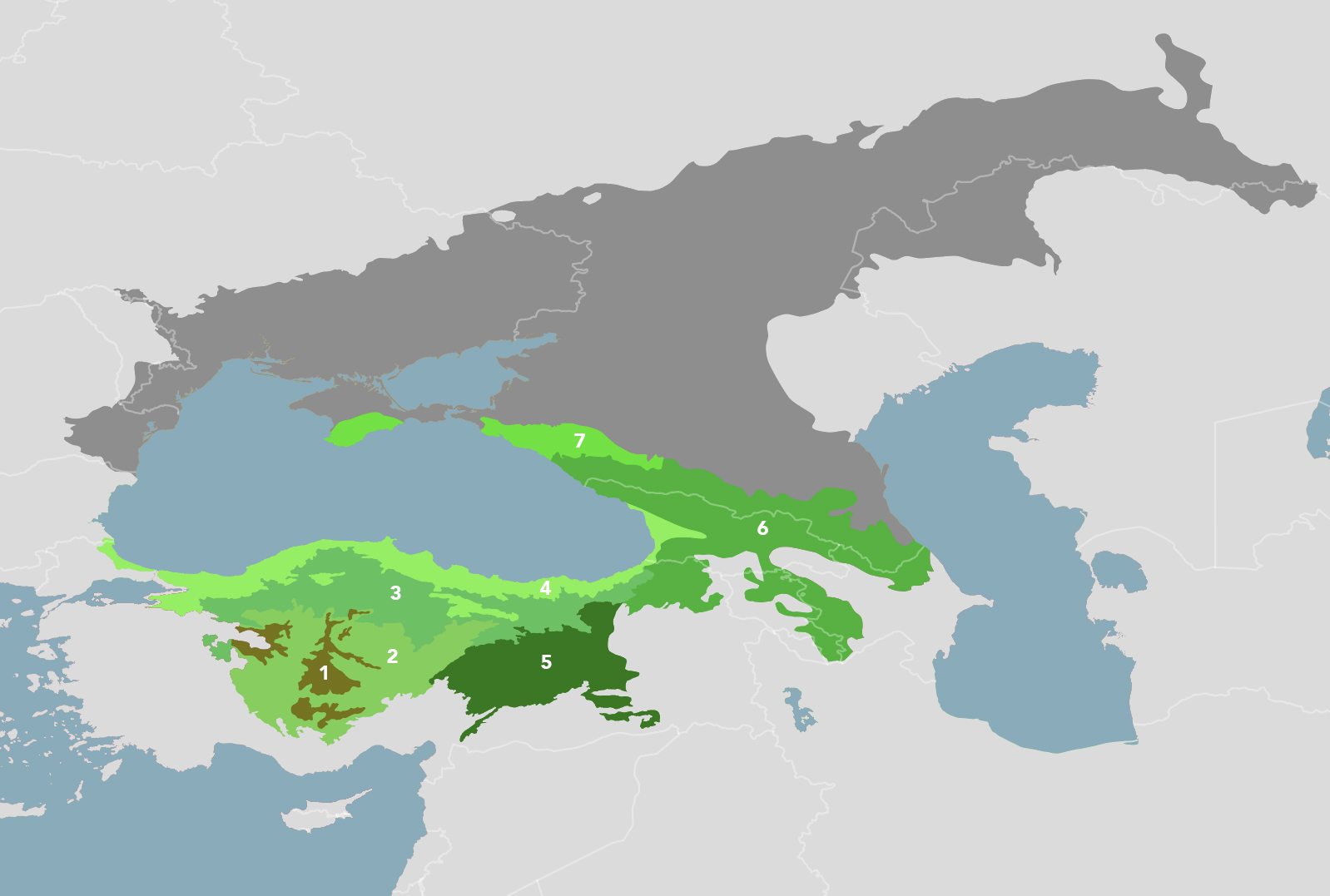 where are the pontic mountains located on a map