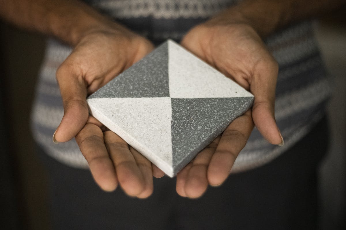 Making good stuff from bad air: an Indian team makes the world's first tiles from air pollution particles
