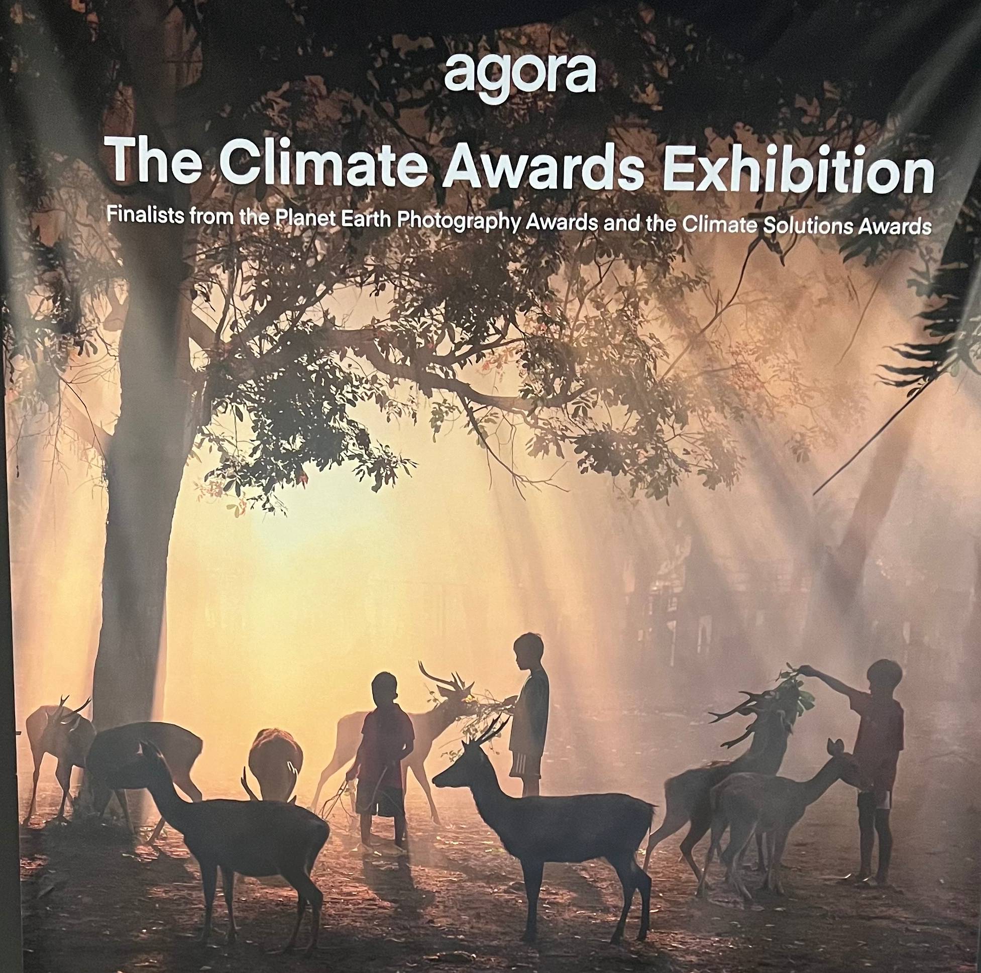 Agora Climate Awards Exhibition banner