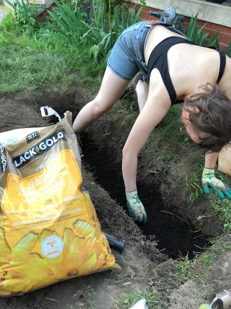 "Double digging” is a technique that allows for poor soil to become healthy and suitable for farming.