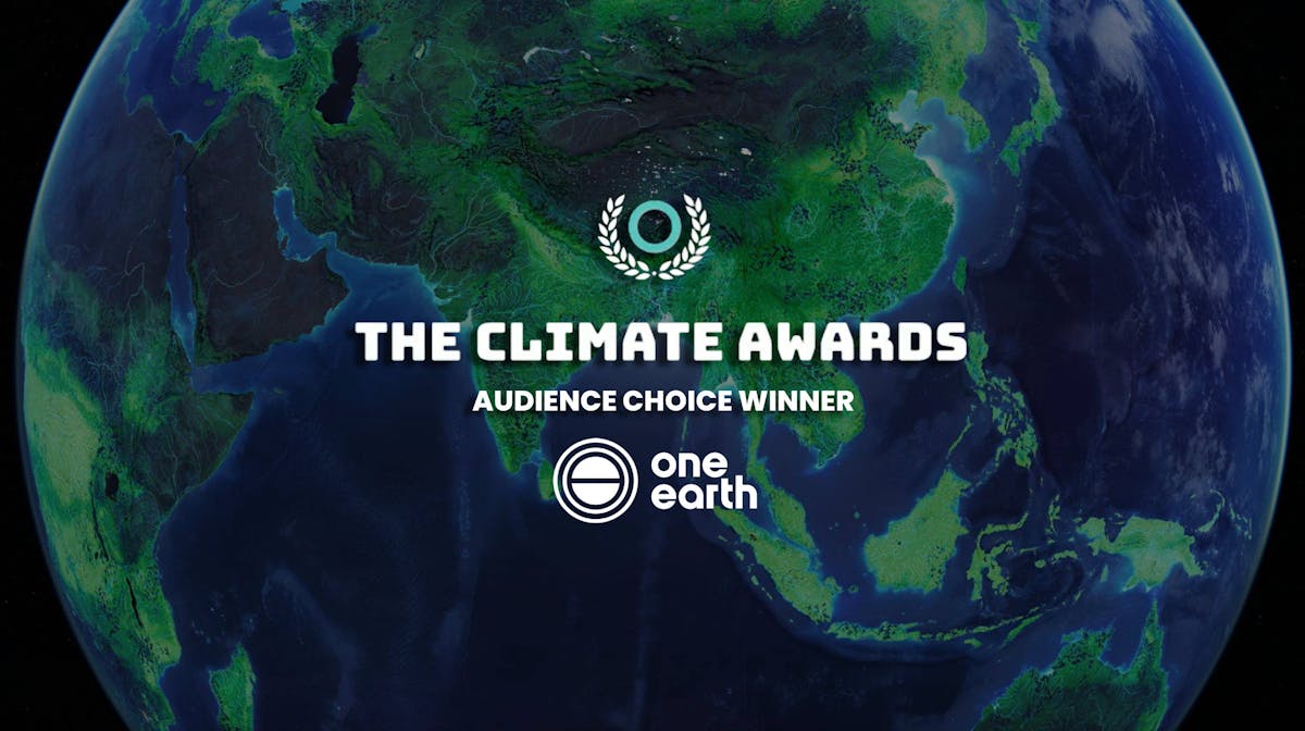 One Earth wins People's Choice at the Climate Awards 2023