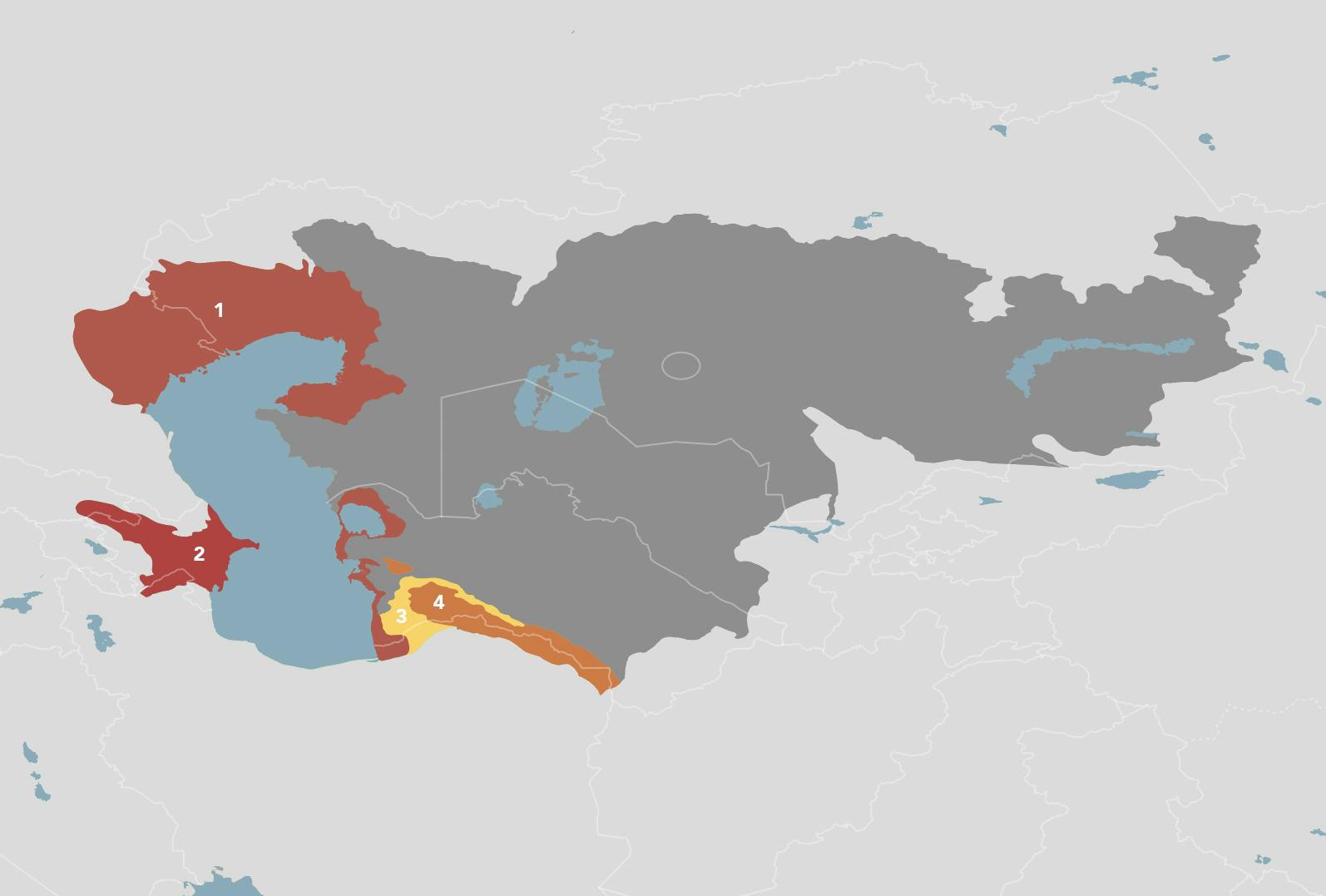 Caspian Sea Coastal Deserts Kopet Dagh Mountain Woodlands Pa33 One Earth