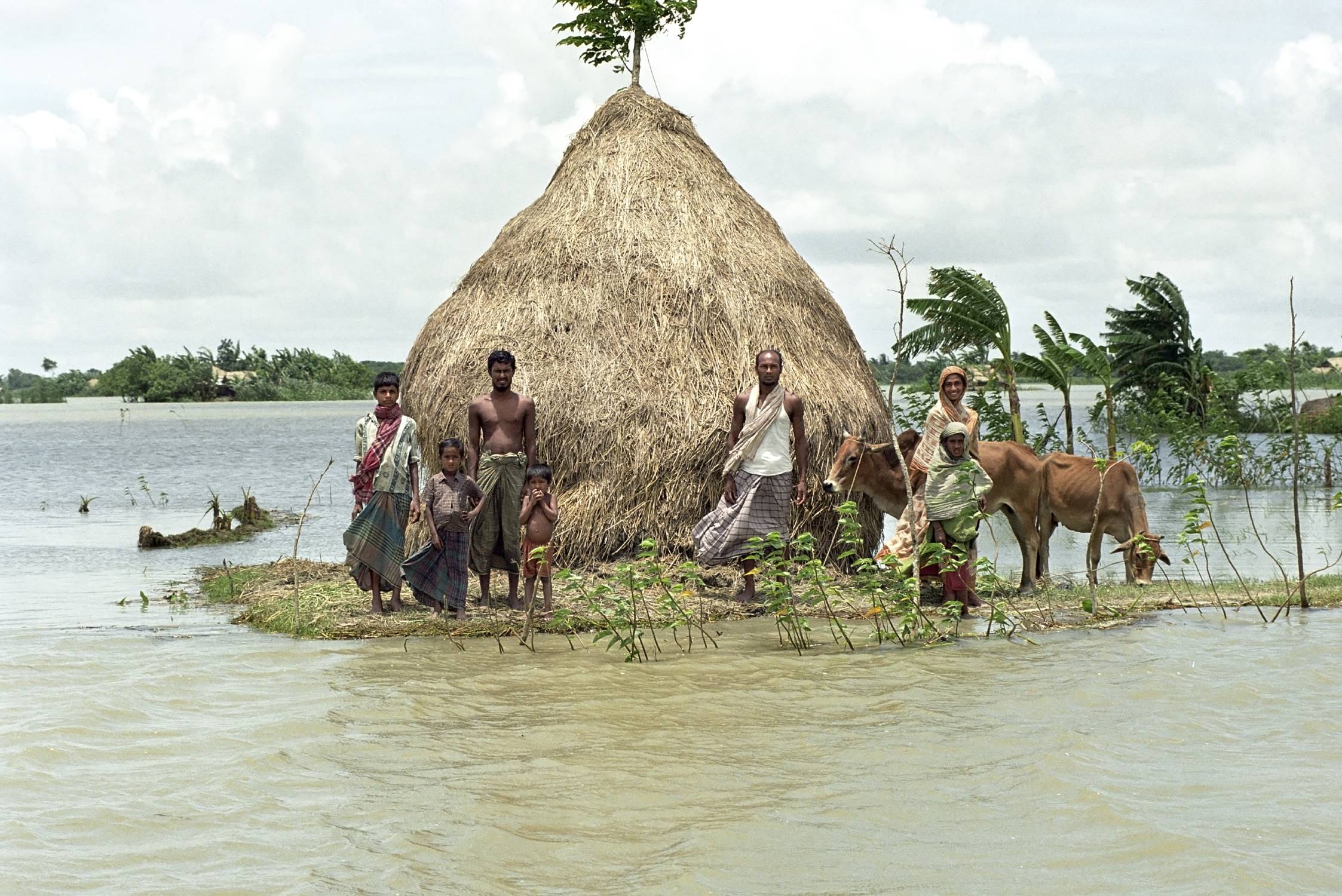 Flooding in Bangladesh, village Charburhan on the island of Charkajal, Bay, Gulf of Bengal.. Photo ID 62637093 © Sjors737 | Dreamstime.com