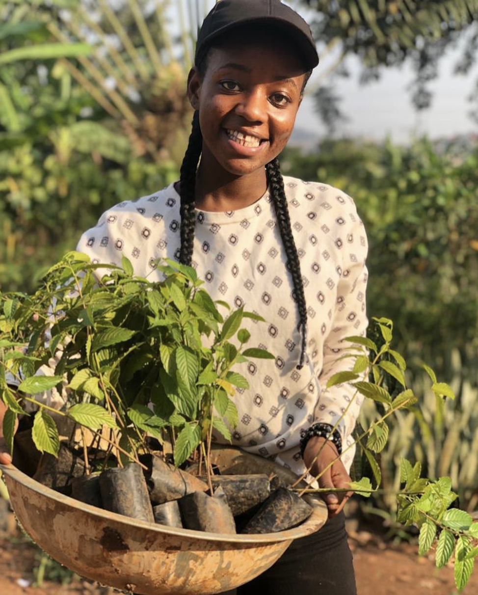 Leah Namugerwa has led significant tree planting campaigns across Uganda. Image Credit: @leahnamugerwa, Instagram.