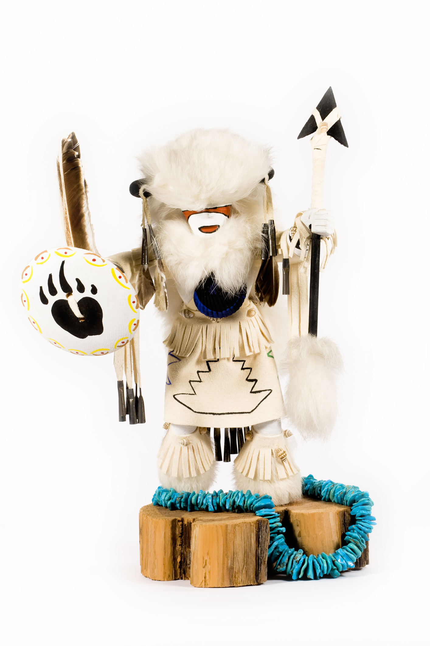 A Buffalo Warrior Kachina doll. Kachina can represent anything from a revered ancestor, to an element, a location, a quality, a natural phenomenon, or a concept. There are more than 400 different kachinas in Hopi and Pueblo culture. Image Credit: © Marilyn Gould | Dreamstime.com.