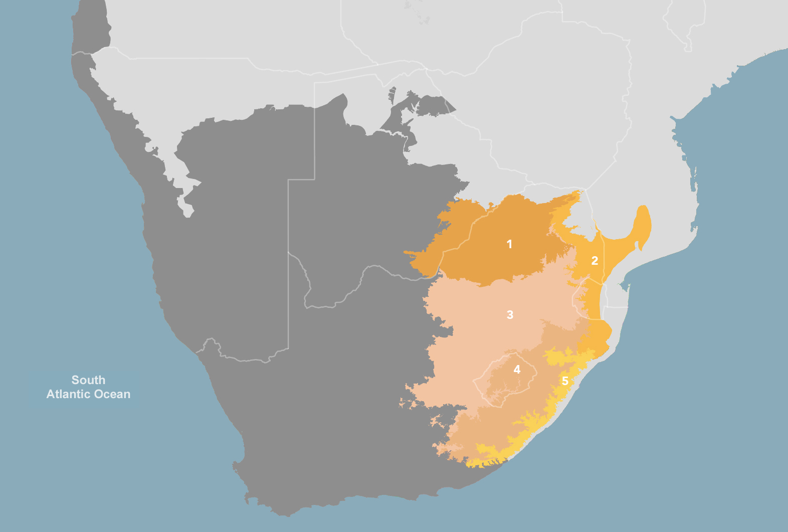 grassland in africa map