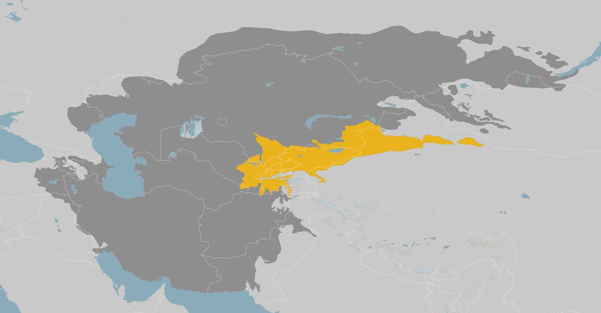 tien shan mountains world map