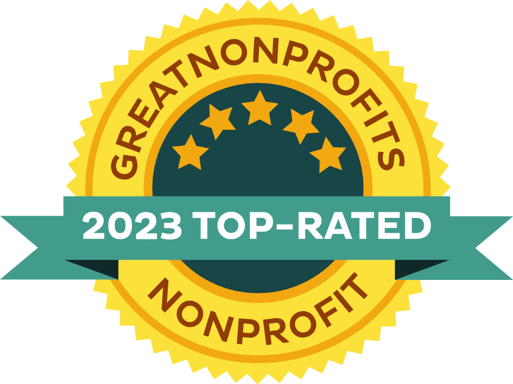 Top-rated nonprofit in 2023 by Greatnonprofits