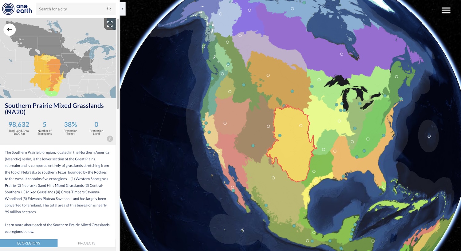 One Earth Bioregions
