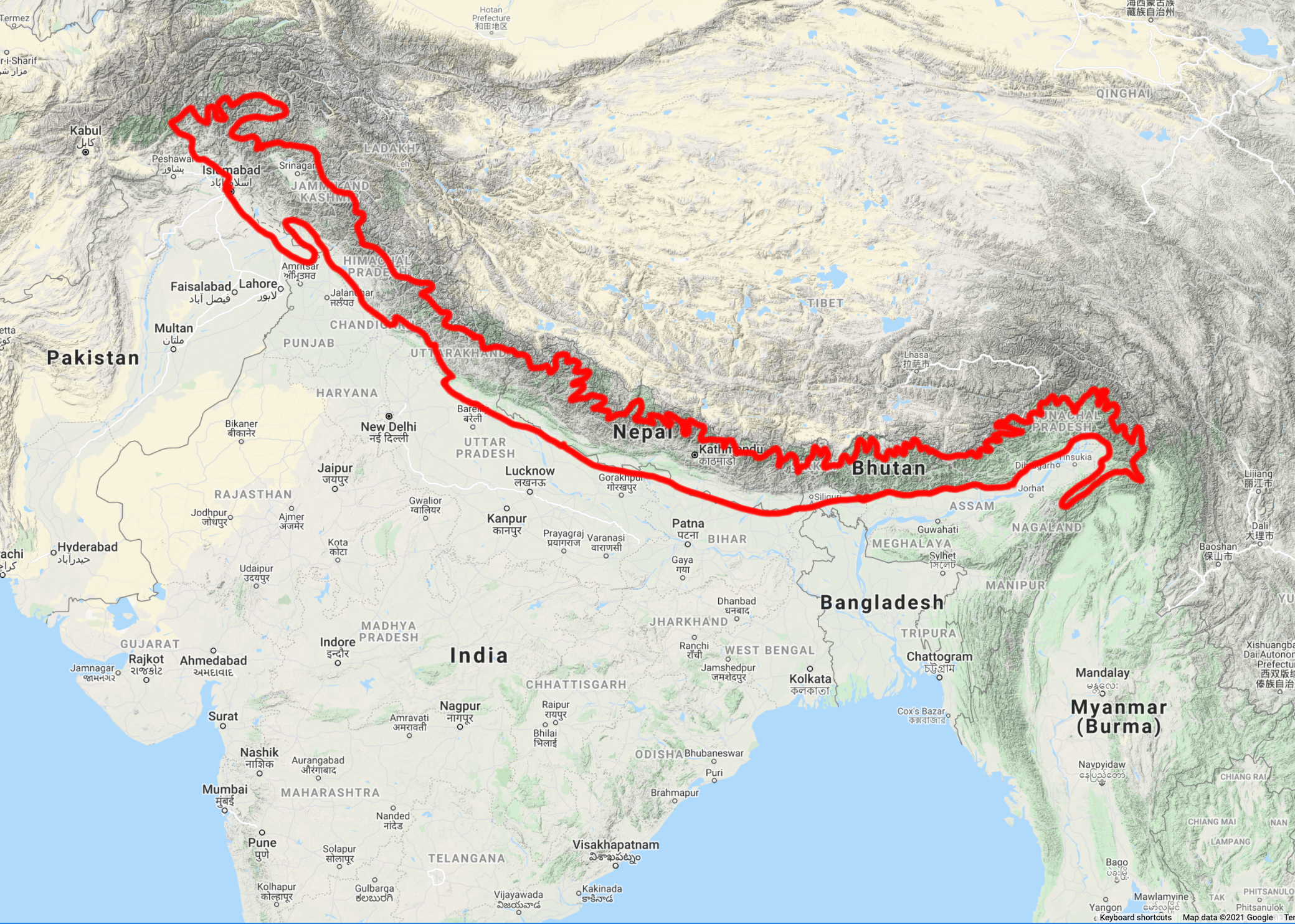 giant panda habitat map