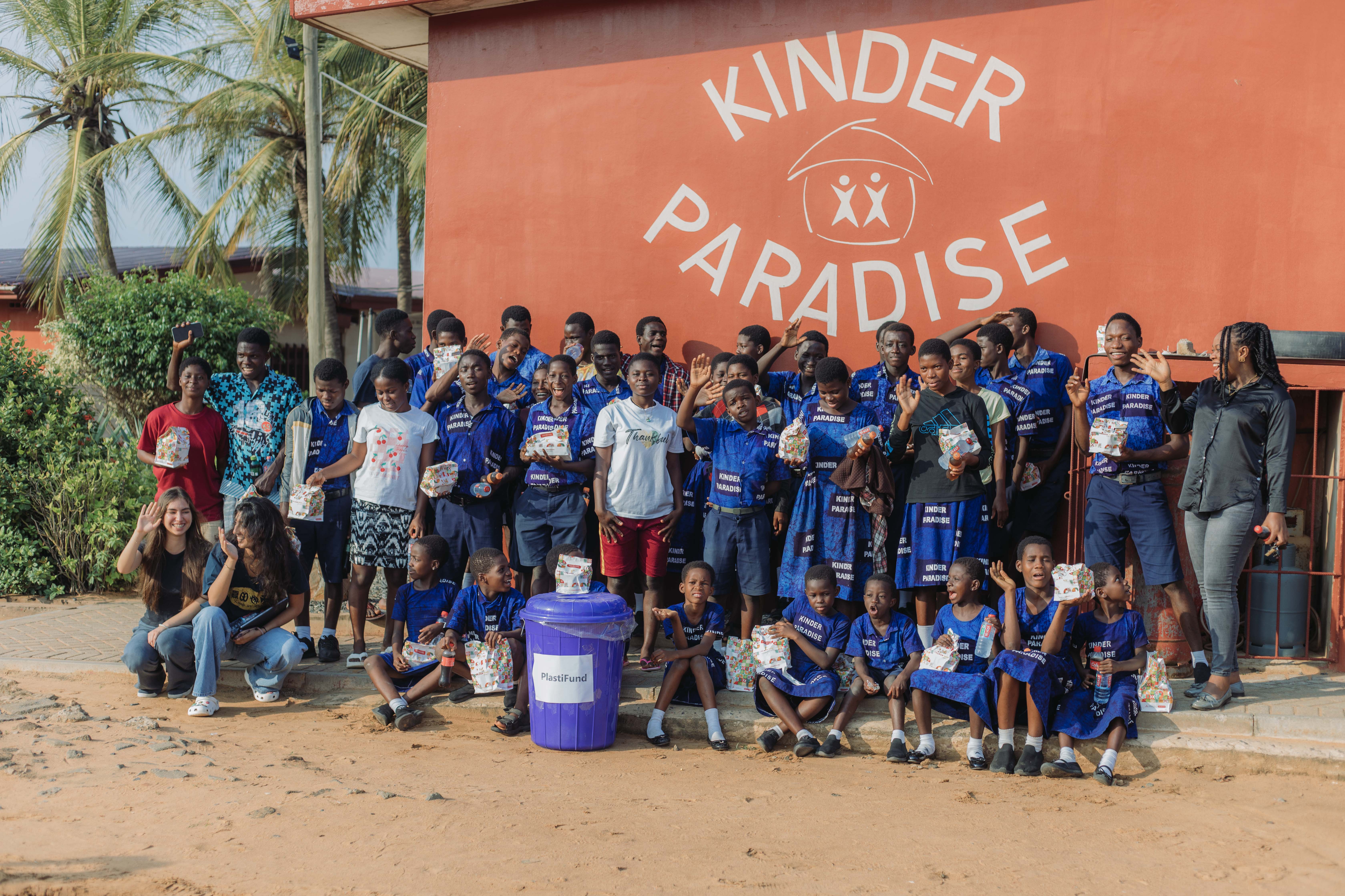Children at one of PlastiFund’s partner orphanages in Ghana are helping build a cleaner, more sustainable future. Image Credit: PlastiFund. Children at one of PlastiFund’s partner orphanages in Ghana are helping build a cleaner, more sustainable future. Image Credit: PlastiFund.