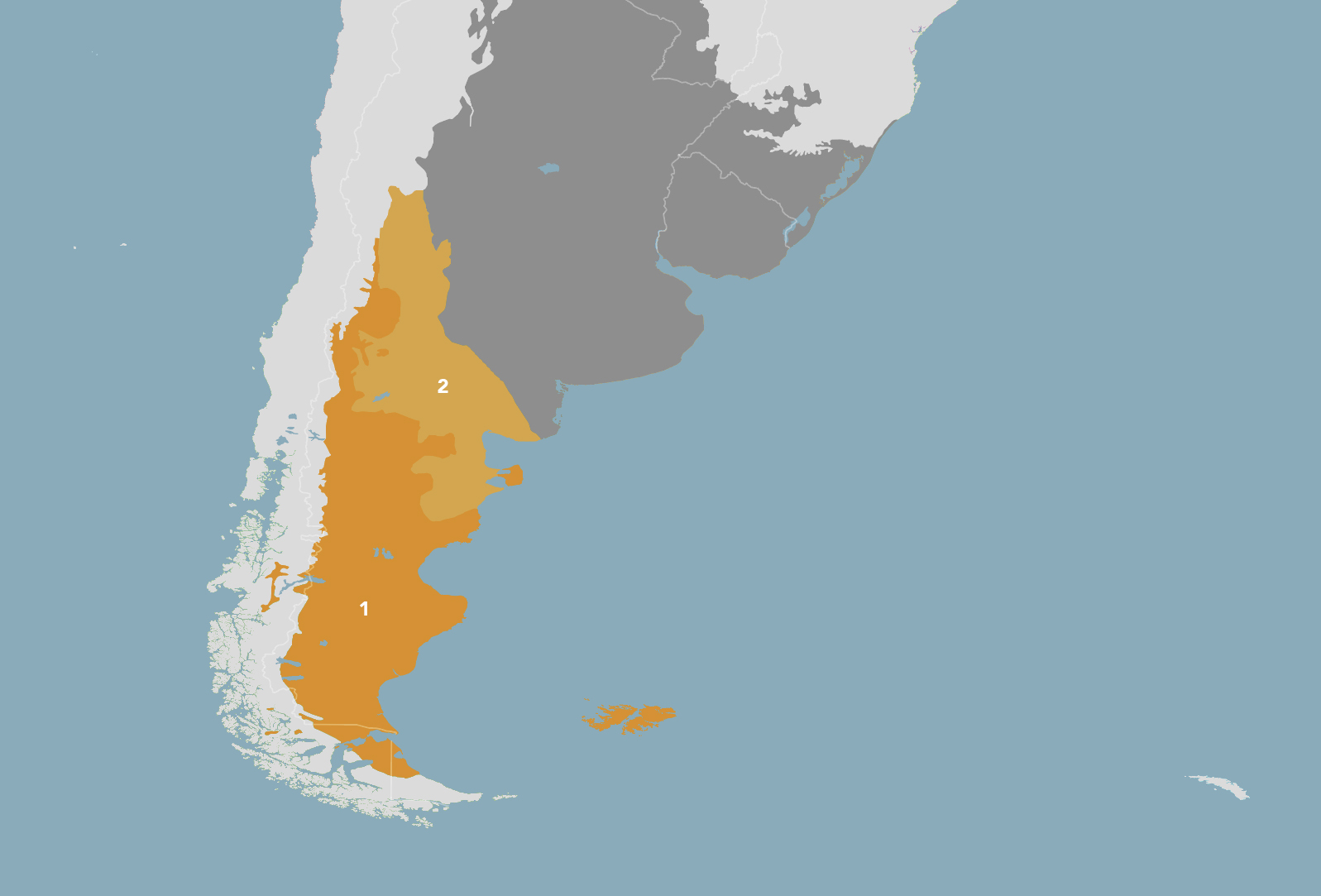 patagonian desert map